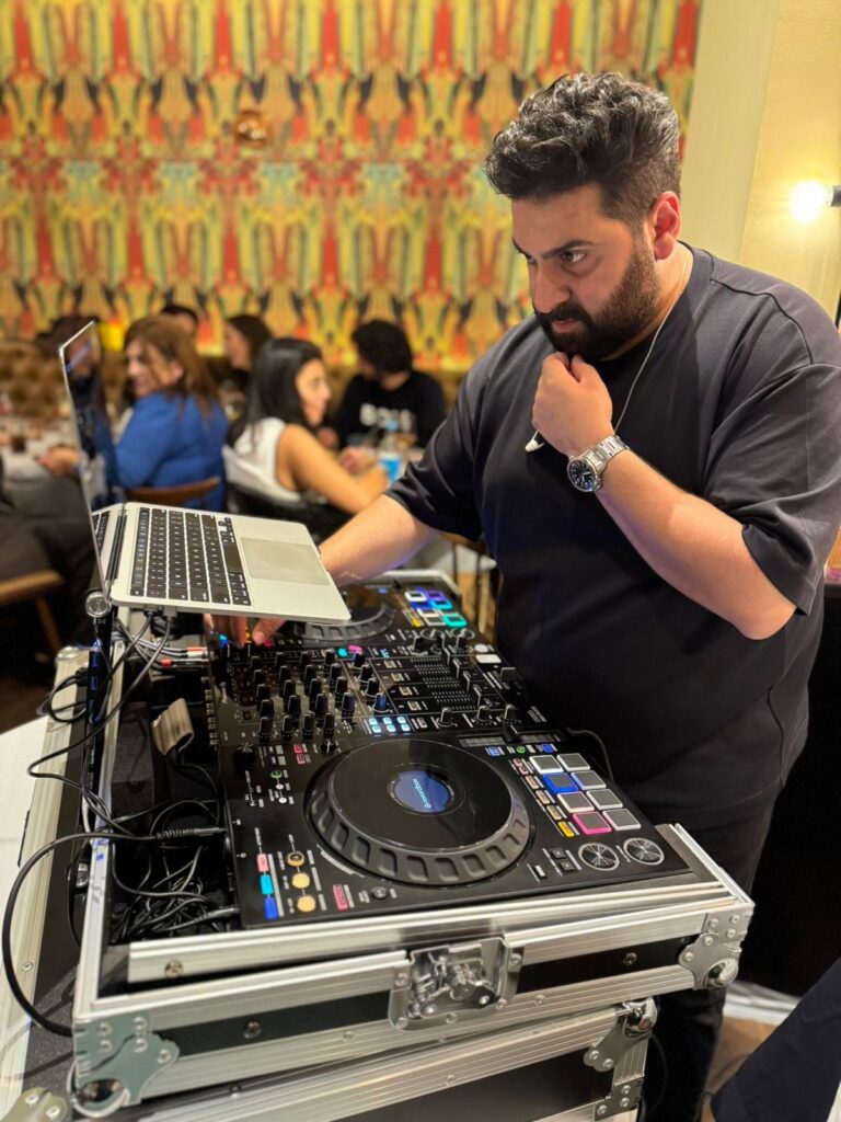 DJ Elias behind the decks